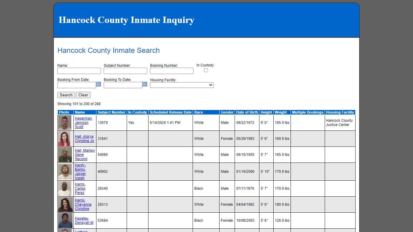 Hancock County Inmate Search - findlayohio